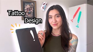 How I draw Tattoo Designs 2024 [upl. by Pickett]