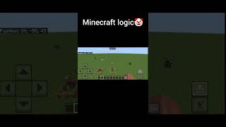 Minecraft logic🤡 minecraft minecraftshorts memes [upl. by Bow]