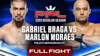 Gabriel Braga vs Marlon Moraes  PFL 4 2023 [upl. by Hennebery497]