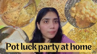 potluck party at home 💖viral trending ytshorts minivlog vlog food potluck [upl. by Druci]