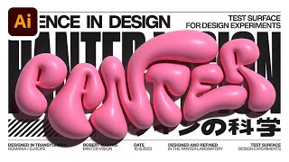 How to Make 3D Distorted Graffiti Bubble Text in Illustrator [upl. by Ardnuas611]