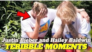 Justin Bieber and Hailey Baldwins MOST DIFFICULT Moments [upl. by Imaj]