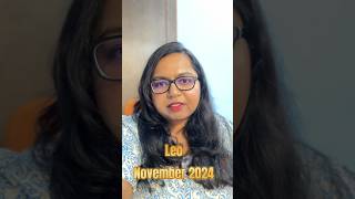 Leo Horoscope for November by Bhagyashree astrology novemberrashifal jyotish [upl. by Watkin]