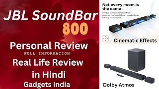 JBL Sound Bar 800 Hindi Personal Review  JBL Bar [upl. by Eniamat]