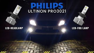 Philips Ultinon Pro3021 Headlamp amp Fog Lamp [upl. by Sakmar223]