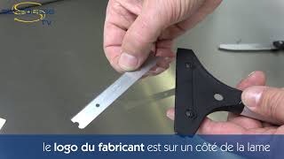 Changer la lame du grattoir pour plaques de cuisson et plancha [upl. by Antoni]