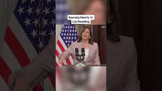 Kamala doesnt think Trumps hair is real 😬 [upl. by Issie]