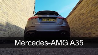 MercedesAMG A35 exhaust sound  Stock 2019 [upl. by Dnivra375]