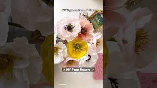 How to make Japanese Anemone flowers  DIY paper flower [upl. by Stalker]