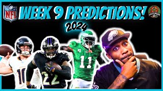 2024 NFL WEEK 9 PREDICTIONS [upl. by Marlette967]