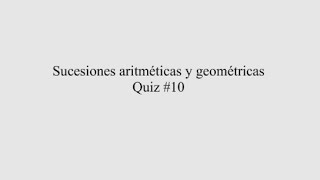 Sucesiones aritméticas y geométricas [upl. by Vidal460]