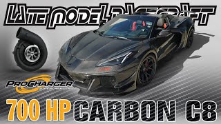 Full Carbon Fiber Wide Body  700HP Supercharged C8 Corvette  Late Model Racecraft LMR [upl. by Ulane]