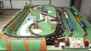 1950s Lionel O Gauge Train Layout Restoration Project and Operation 2013 [upl. by Atled]