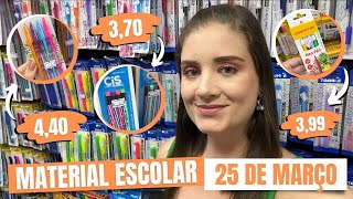 MATERIAL ESCOLAR BARATO NA 25 DE MARÇO  LOJA ARMARINHOS FERNANDO 25DEMARÇO VOLTAASAULAS [upl. by Felice]