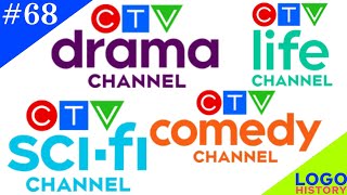 LOGO HISTORY 68 CTV SciFi Channel CTV Comedy Channel CTV Drama Channel amp CTV Life Channel [upl. by Nnylyaj]