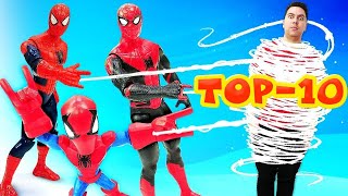 ¡TOP 10 de Spiderman en el taller de reparaciones Videos de juguetes [upl. by Davidson64]