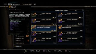 Neverwinter New Companion Pack With Regis in Zen Market [upl. by Dunstan541]