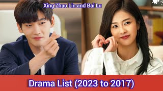 Xing Zhao Lin and Bai Lu  Drama List 2023 to 2017 [upl. by Napier]