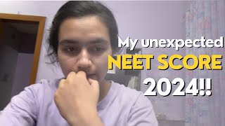 😱My Neet 2024 score Unexpected Rank😭😭😭ntascammer [upl. by Gerick241]