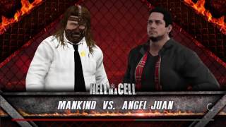 WWE 2K17 Angel Juan VS Mankind In A Hell In A Cell Match [upl. by Gower171]