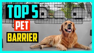 ✅Top 5 Best Pet Barrier in 2024 Reviews [upl. by Emsmus779]