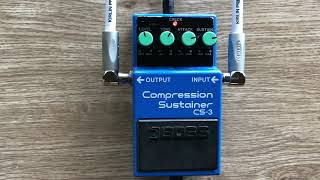 Boss CS3 Compression Sustainer Pedal Demo [upl. by Dier]