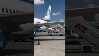 Antalya Airport Sunexpress Boing 737800 plane aviation flight sunexpress türkei antalya [upl. by Elburt]