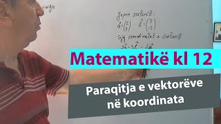 Ushtrime matematike kl 12 Paraqitja e vektorëve në koordinata [upl. by Halian569]