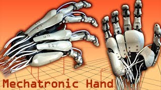 Fully 3D Printable Biomimetic Mechatronic Hand Progress and 3D Renders [upl. by Dnomyaw]