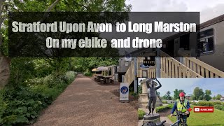 Stratford Upon Avon To Long Marston On my ebike and drone [upl. by Adnohsar86]