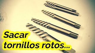 Sacar tornillo roto Machos de extraer tornillos a izquierdas [upl. by Rosamond537]