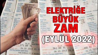 1kwh elektrik kaç TL oldu Eylül 2022 Elektrik Zammı [upl. by Anaujik]