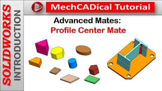 Profile Center Mate in SolidWorks [upl. by Rori111]