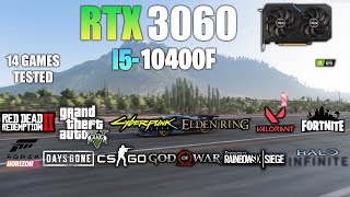 RTX 3060  i5 10400F  Test in 14 Games  RTX 3060 GAMING [upl. by Leakcim]