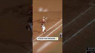 Softball COLLISION 😳🤯 shorts [upl. by Anitsud]