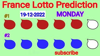 France Lotto prediction for tonight  France Lotto prediction for Monday 19 December 2022 [upl. by Anastas]