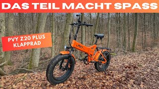 PVY Z20plus  Klapprad  Faltrad  FATBIKE  EBike [upl. by Irwinn]