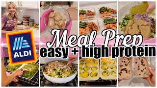 NEW EASY HIGH PROTEIN MEAL PREP SPRING 2024 ALDI MEAL PREP TIFFANI BEASTON HOMEMAKING 2024 [upl. by Formenti]