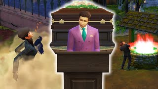 CAP 5 ⚱️ LA FUENTE MALDITA Y UN FUNERAL ⚰️ Los Sims 4 Vida y Más Allá 💀 [upl. by Aryamoy218]