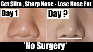 Lose Nose Fat  Get Slim Nose  Nose Reshaping Exercise  Nose Slimming Sharp Nose Nose Exercise [upl. by Eniger318]