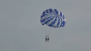 Double parasailing at Dassia Beach Dassia Corfu Greece [upl. by Diver]