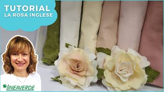 Come Realizzare una Rosa Inglese con Pannolenci  Kit Disponibile [upl. by Raquela]