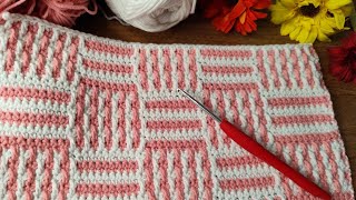 ♡ EASY CROCHET ♡ A Great Crochet Pattern for Blankets Bags and Sweaters [upl. by Ahtebbat205]