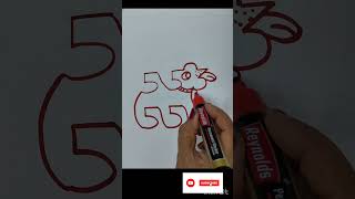 Dog drawing with 555533 [upl. by Effie]