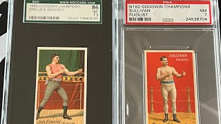 1888 N162 Goodwin Champions Cards  Boxers Sullivan Dempsey Pugilists [upl. by Welch]