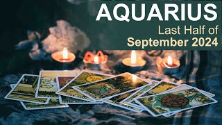 AQUARIUS LAST HALF OF SEPTEMBER 2024 quotA SURPRISINGLY POSITIVE CONVERSATIONquot tarotreading [upl. by Dilahk]