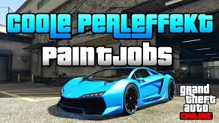 GTA 5 Online  3 COOLE PERLEFFEKT PAINT JOBS  RARE PAINTJOBS  Shiny blue Slush Neon  Deutsch [upl. by Tarrsus]