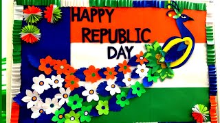 Republic Day decoration bulletin board ideaIndependence day bulletin board [upl. by Notsgnal]