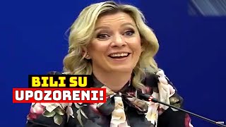 UPOZORILI SMO VAS DA ĆE BITI BOLNO Zaharova otresla Kijev i Brisel o pod [upl. by Rabaj]