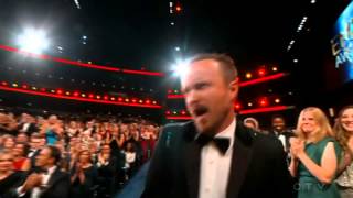 Aaron Paul wins an Emmy for quotBreaking Badquot 2014 [upl. by Katina]